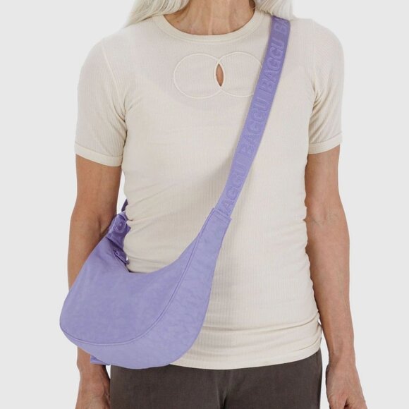 NWT Baggu Small Crescent Bag - Wisteria - Picture 9 of 9